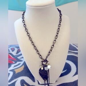 Costume chain necklace with charms